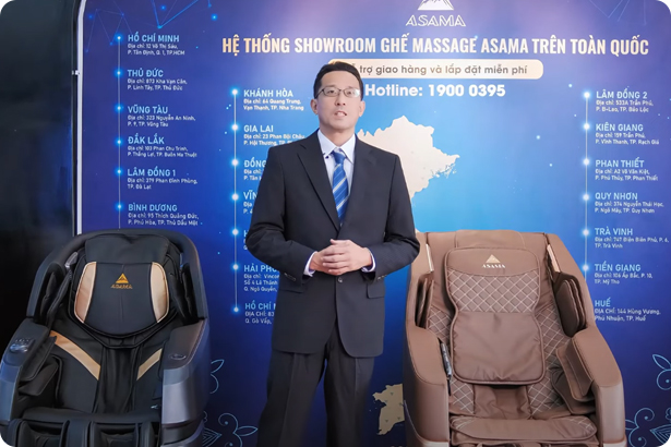 GHẾ MASSAGE NHẬT BẢN AS8000 || Sản phẩm tốt, giá trị bền vững