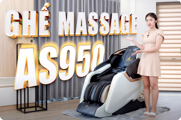 GHẾ MASSAGE NHẬT BẢN AS8000 || Sản phẩm tốt, giá trị bền vững