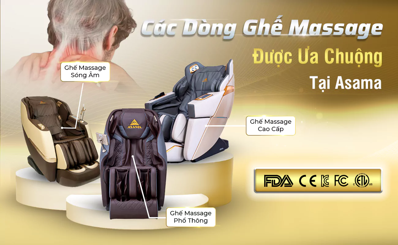 Cac dong ghe massage duoc ua chuong