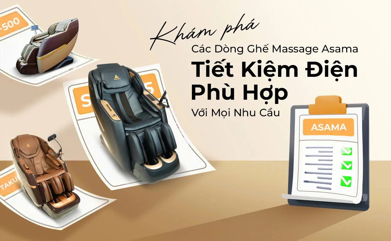 Kham Pha Cac Dong Ghe Massage Asama Tiet Kiem Dien, Phu Hop Voi Moi Nhu Cau