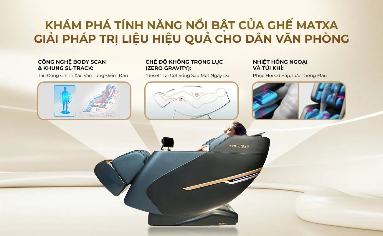 Kham Pha Tinh Nang Noi Bat Cua Ghe Matxa – Giai Phap Tri Lieu Hieu Qua Cho Dan Van Phong