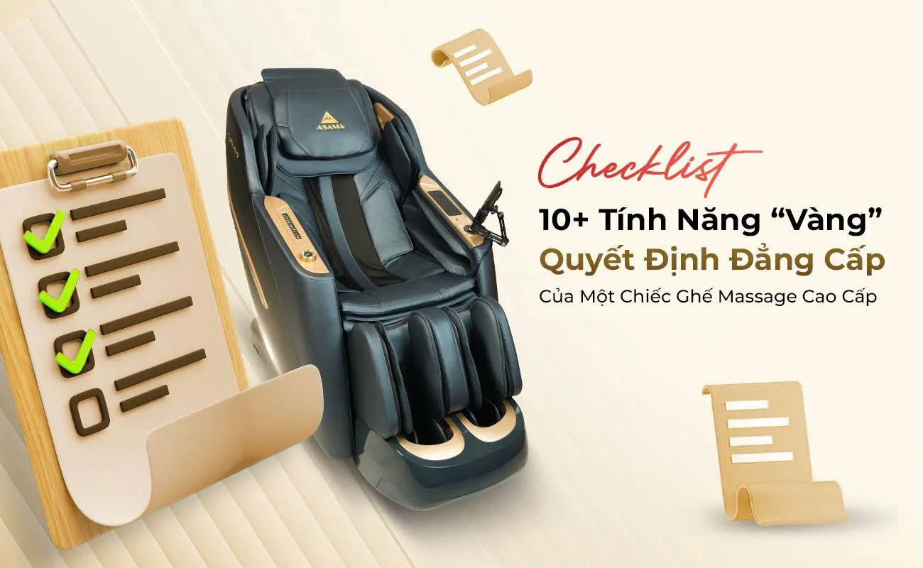 Checklist 10+ Tinh Nang “Vang” Quyet Dinh Dang Cap Cua Mot Chiec Ghe Massage Cao Cap