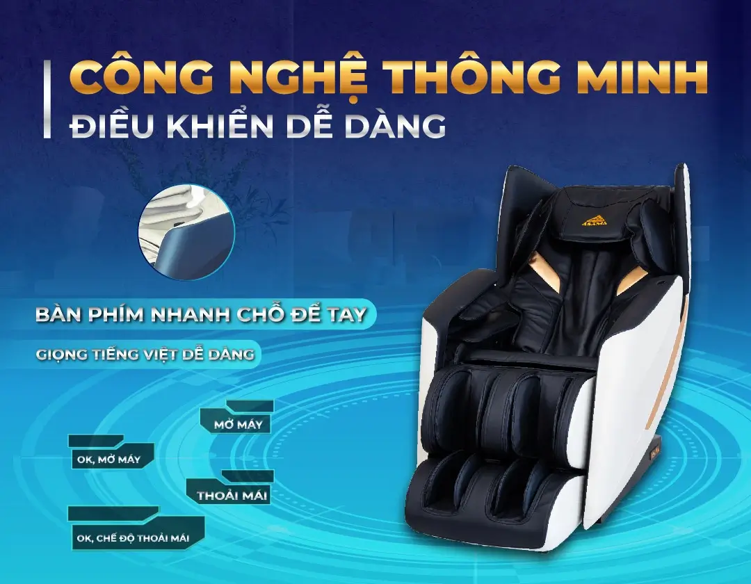 Dieu Khien Bang Giong Noi Ghe Massage Asama AS-888-01