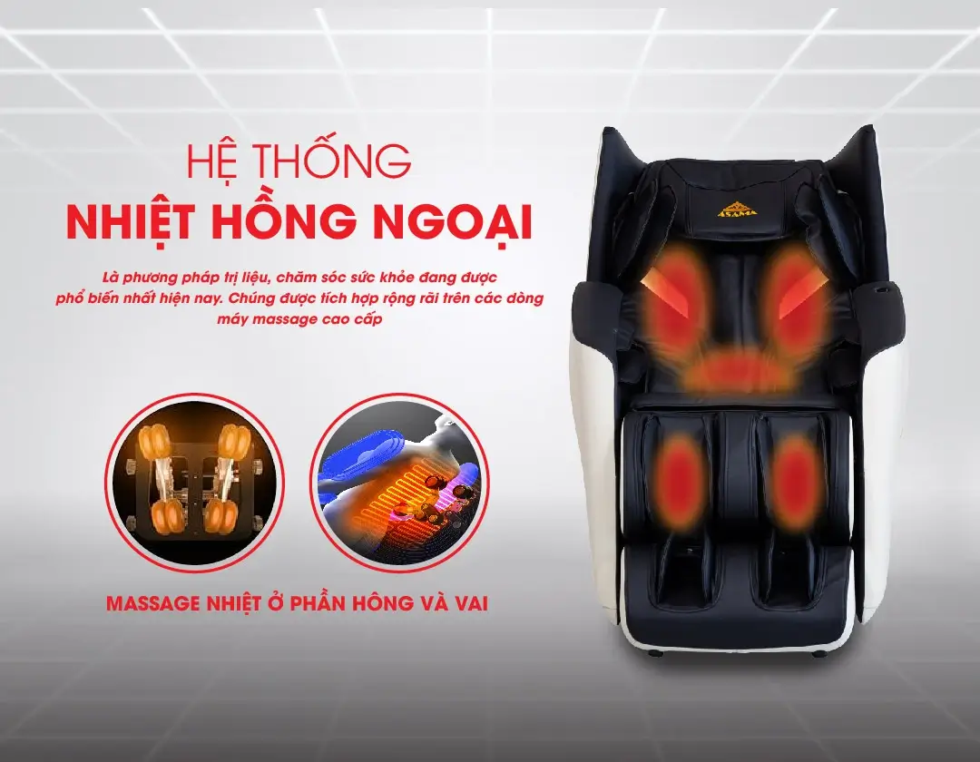 He Thong Nhiet Hong Ngoai Ghe Massage Asama AS-888-01