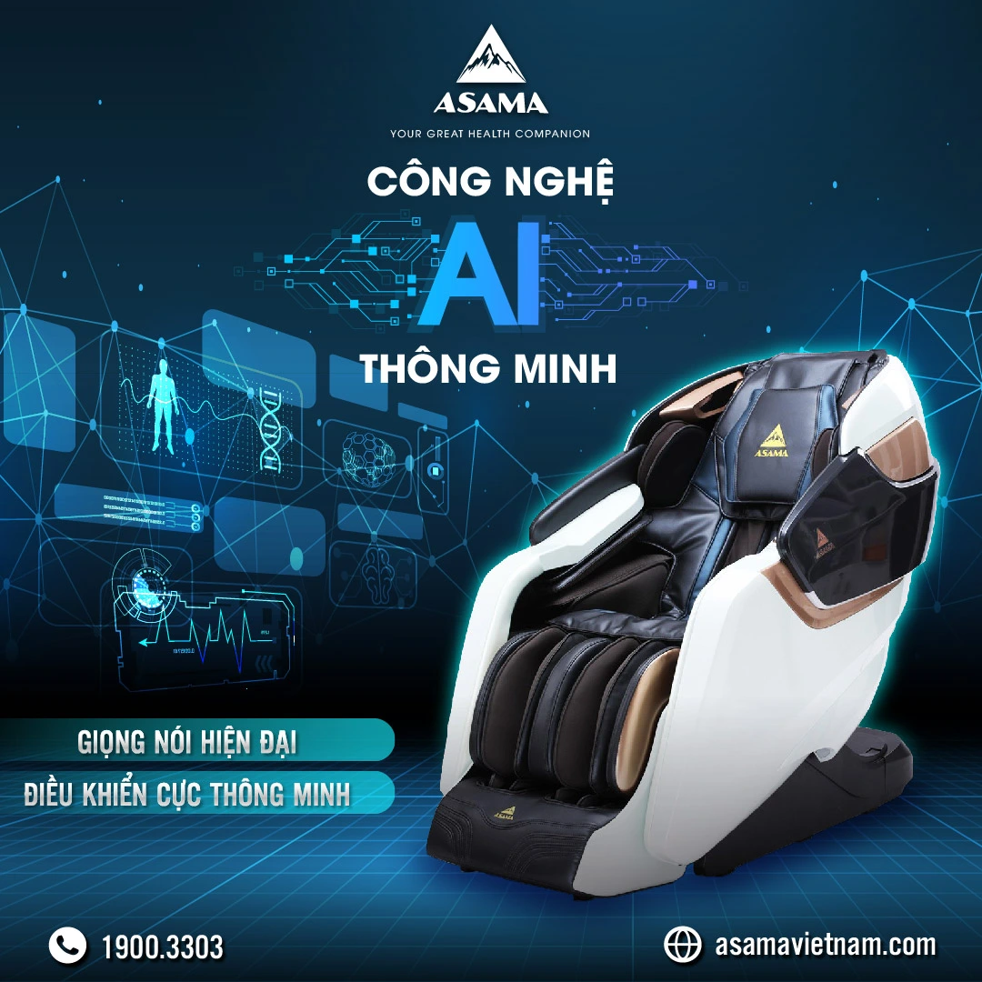 Dieu Khien Bang Giong Noi- Ghe Massage Asama AS-950