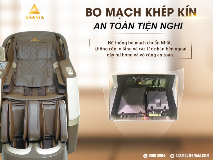 Ghế Massage ASAMA AS500 bo mạch khép kín