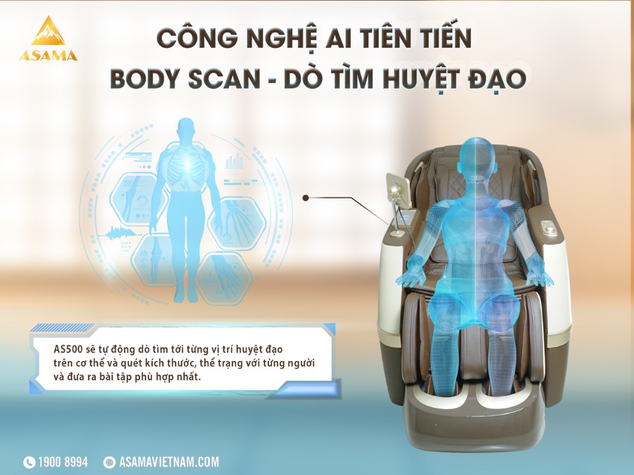 Ghế Massage ASAMA AS500 body scan