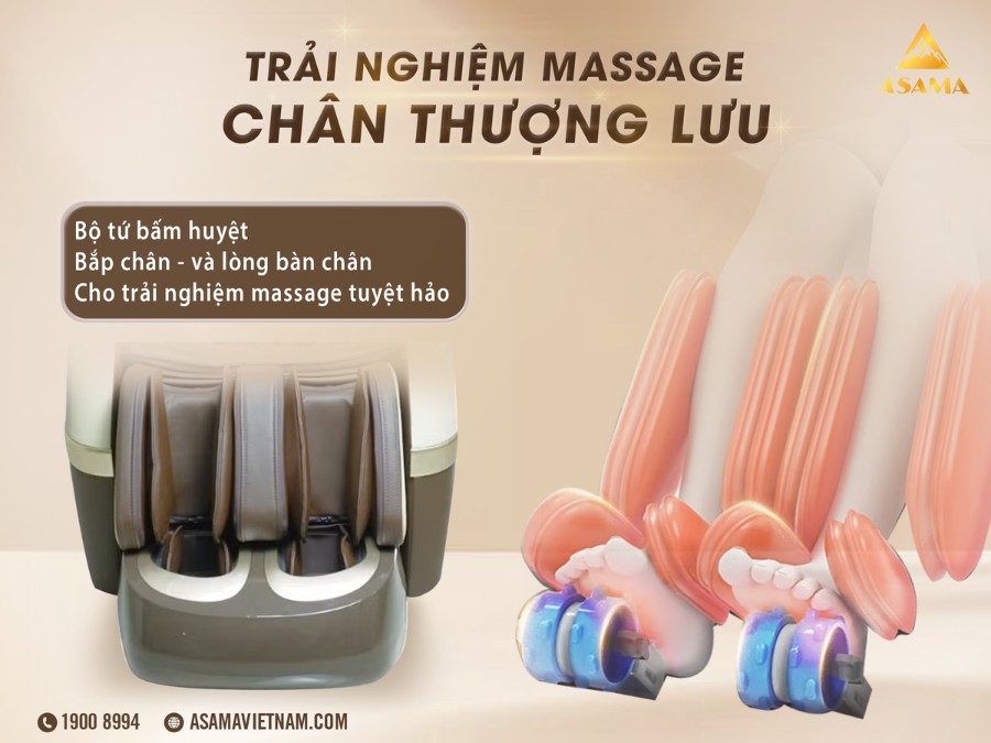 Ghế Massage ASAMA AS500 massage chân