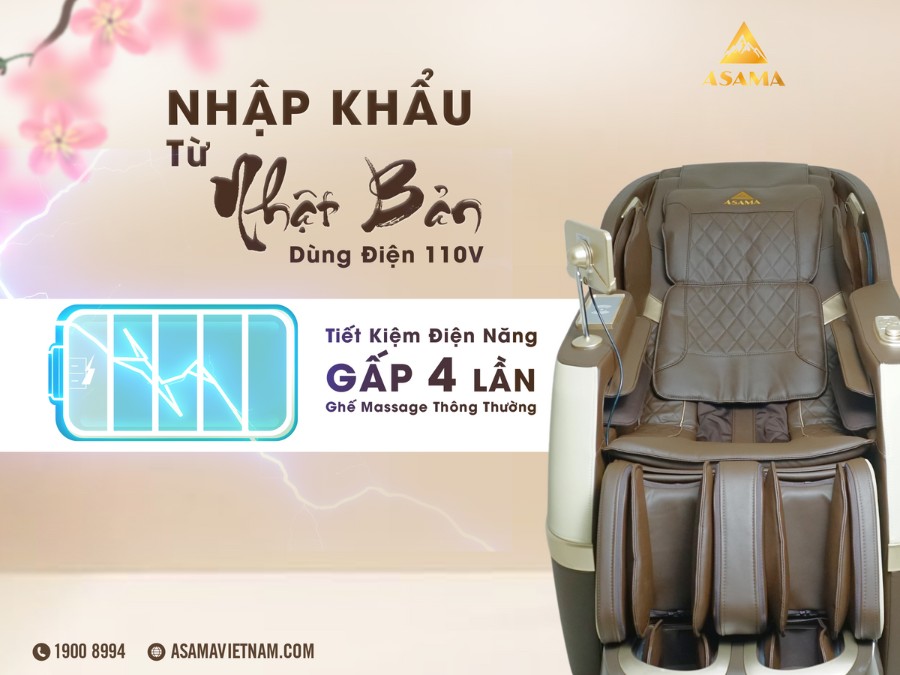 Ghế Massage ASAMA AS500 tiết kiệm điện