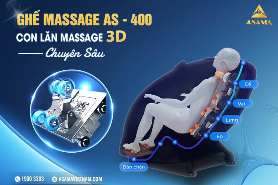 Ghế Massage Asama AS400 Giá rẻ, cao cấp (2)