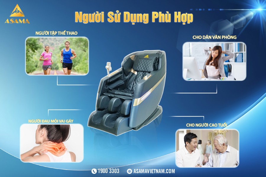 Ghế Massage Asama AS400 Giá rẻ, cao cấp (2)